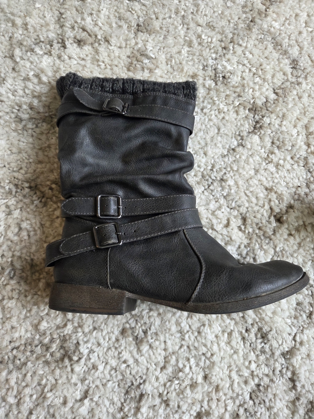 JustFab Nafise Sweater Cuff Boot